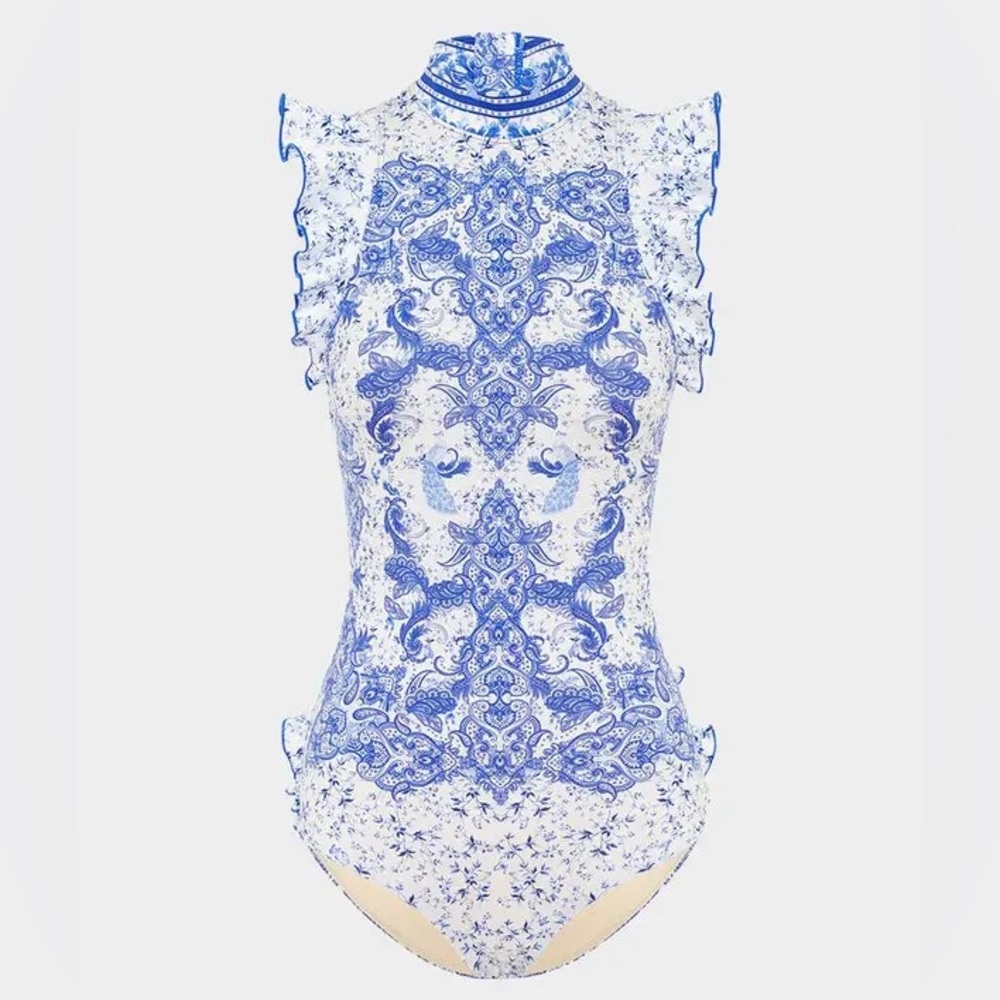Aqua Blu Australia Sylvie Frill One-piece Swimsuit